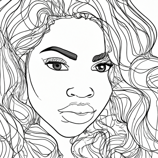 Beautiful African American Woman's Face Vector Graphic · Creative Fabrica