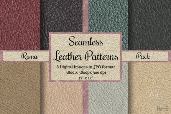 Seamless Leather Textures - Rough Pack Graphic by Arthitecture Home ·  Creative Fabrica