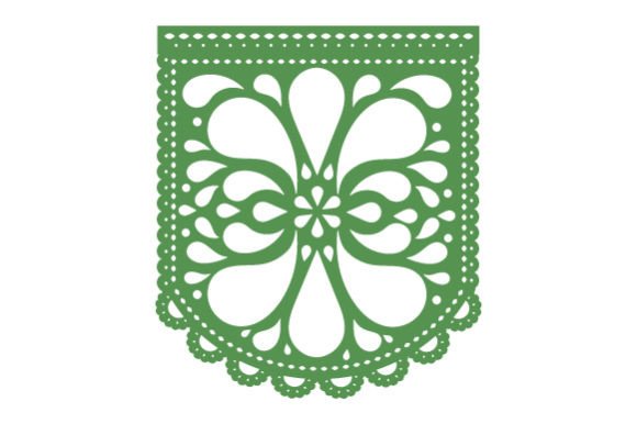 Papel Picado Green SVG Cut file by Creative Fabrica Crafts · Creative  Fabrica