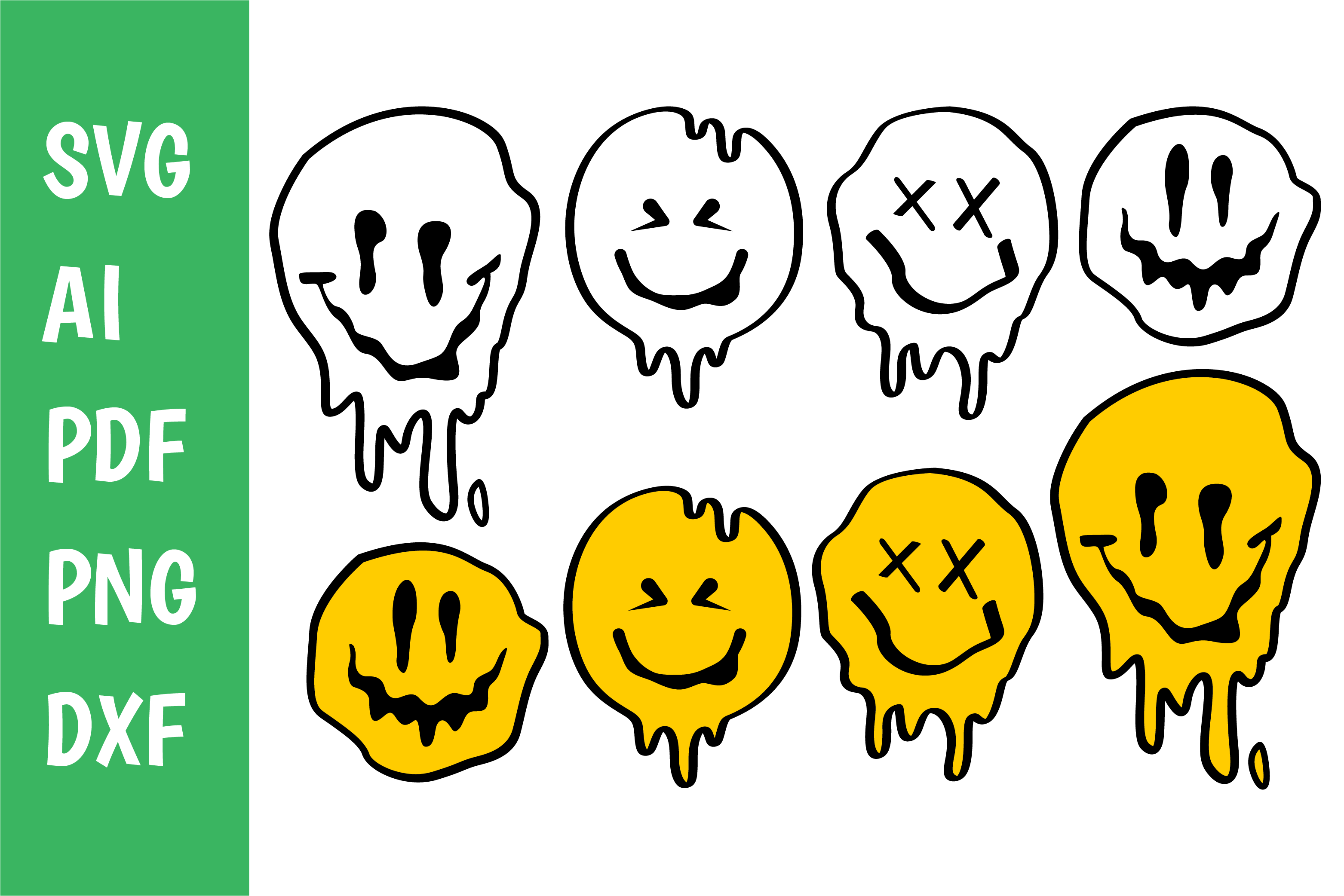 Melted Smiley Face Drip Svg  Melted Smiley Face Drip Png