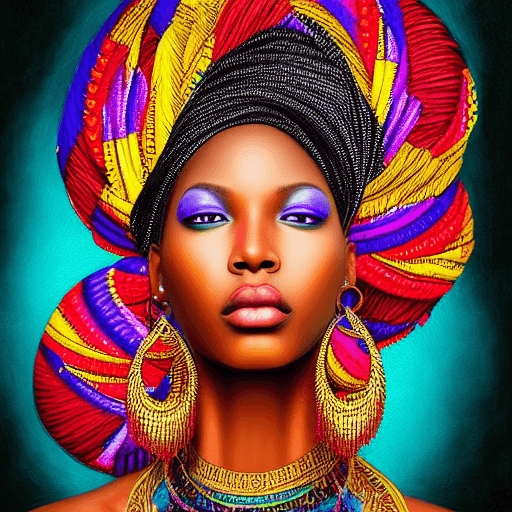 Cinematic Black Woman Graphic · Creative Fabrica