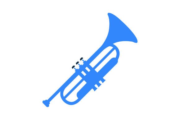Music Brass Instrument Trumpet Icon Illustration par Prosanjit · Creative  Fabrica