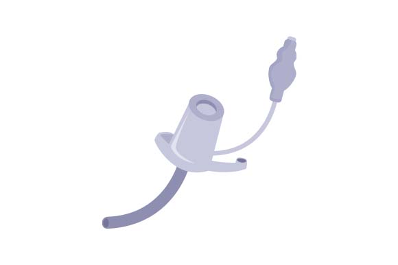 Tracheostomy Tube, Side View - Cartoon SVG Cut file by Creative Fabrica ...