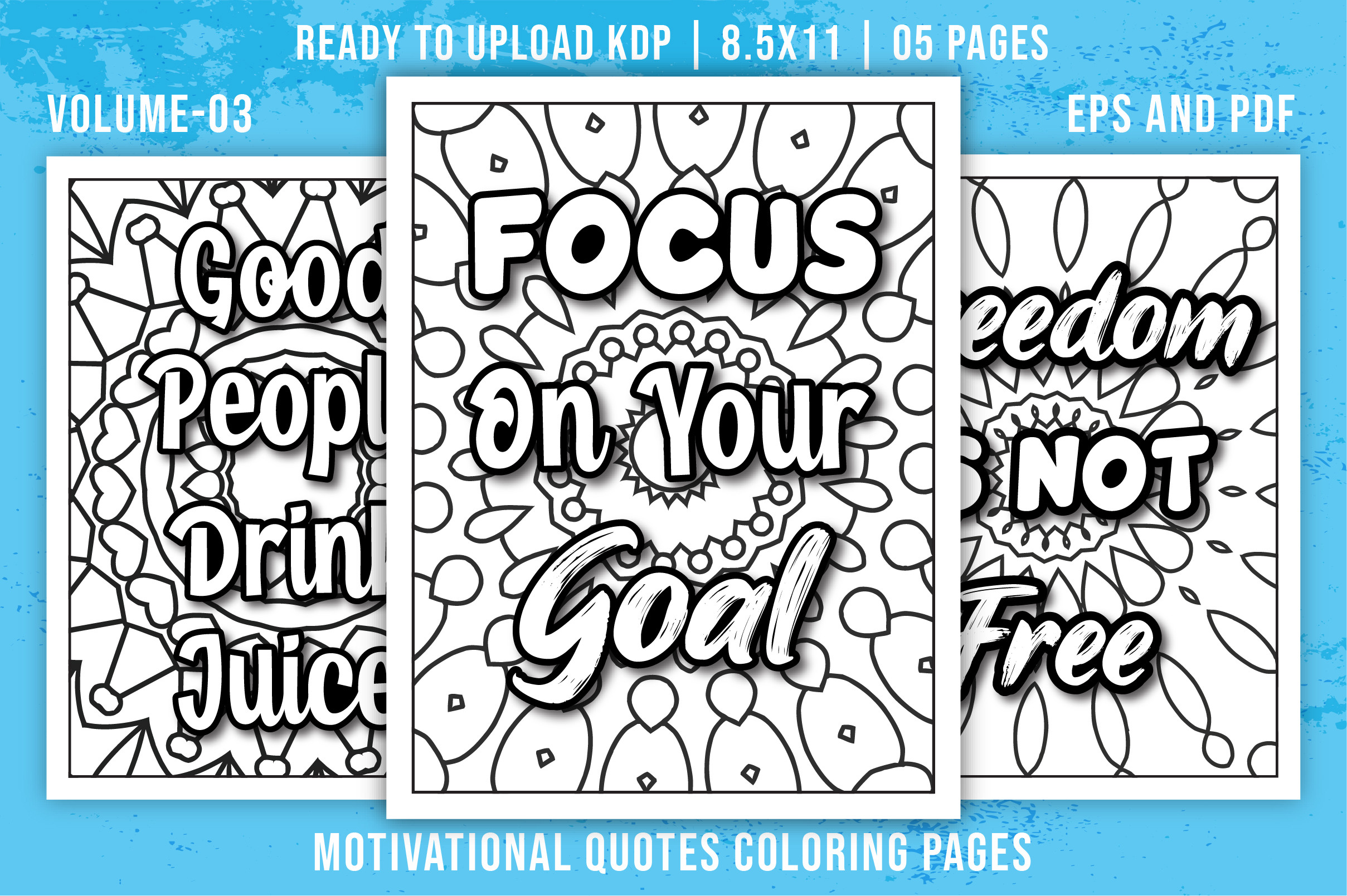 Motivational Quotes Coloring Pages Graphic by mirazooze · Creative Fabrica