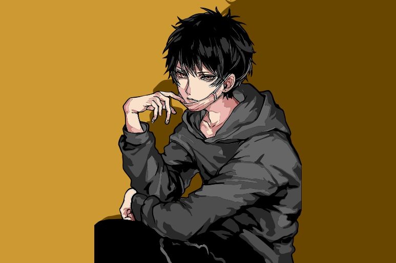 Anime Boy Wearing a Hoodie Graphic by jellybox999 · Creative Fabrica