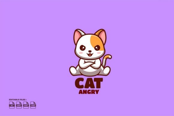 Very Angry Cat Graphic by Cartoon Shop · Creative Fabrica