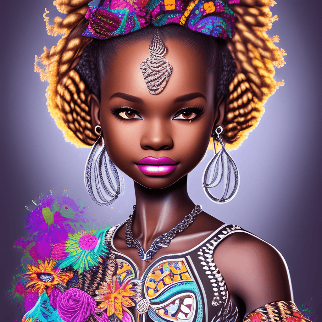African Princess Graphic · Creative Fabrica