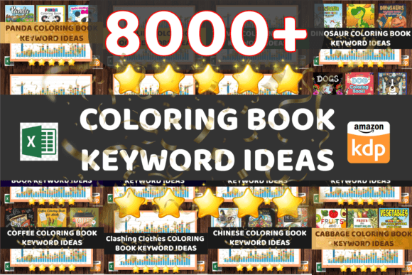 Bulk Coloring Books Keywords Graphic by Creative Design World · Creative  Fabrica