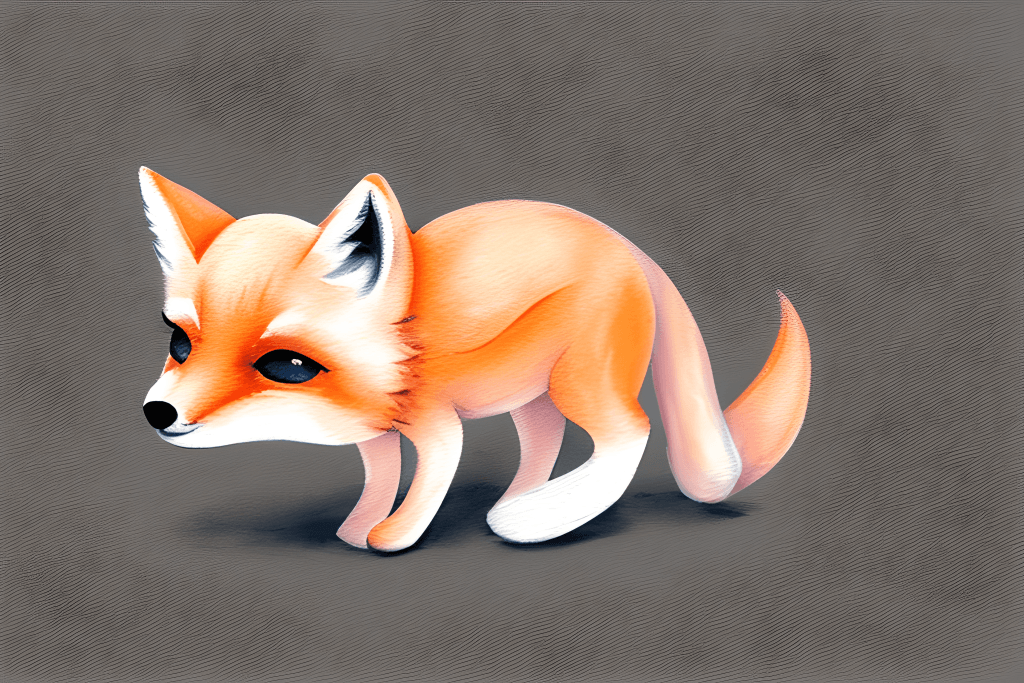 Illustration Cute baby fox, watercolor illustration