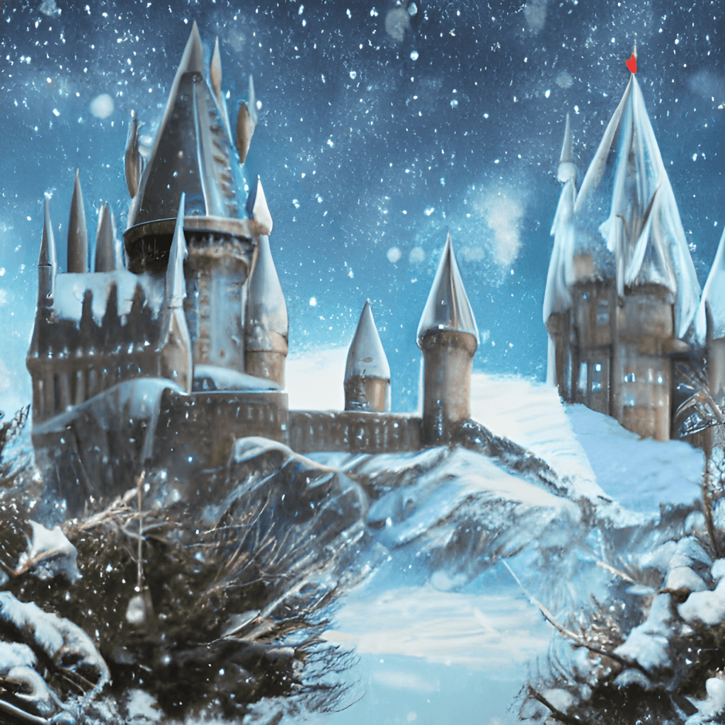 Christmas at Hogwarts · Creative Fabrica