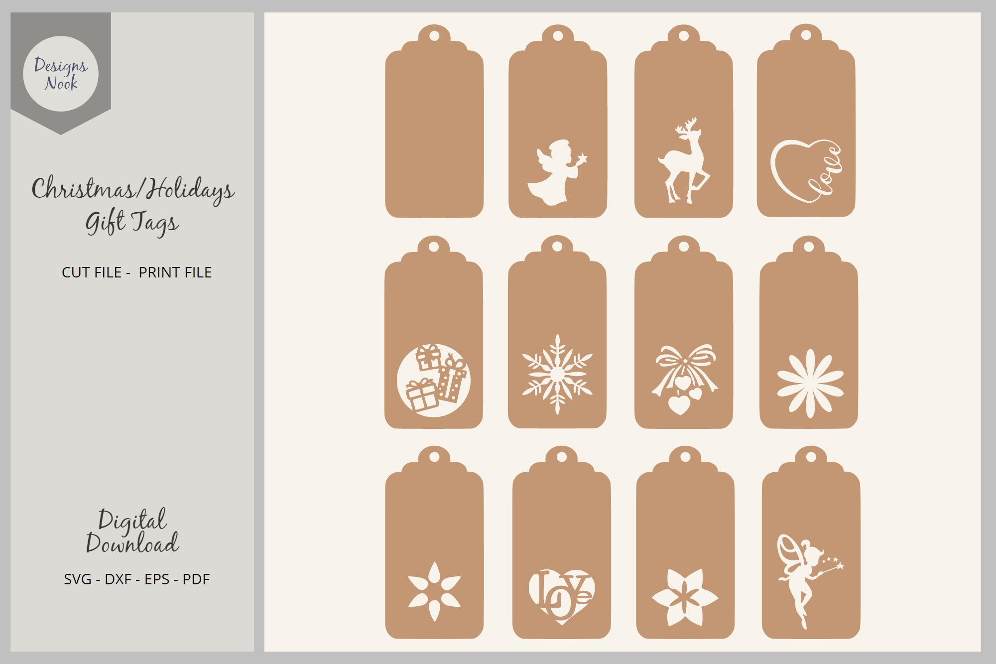 DIY Gift Tag Template With Hole Punch Collage PNG PSD Junk Journaling  Scrapbook Instant Digital Download Printable Image Clipart Graphic (Instant  Download) 