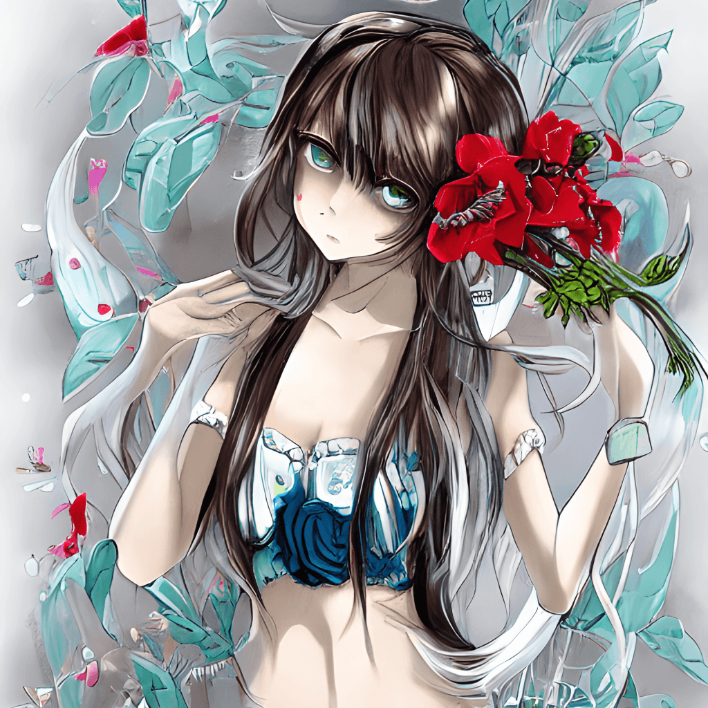 Cute Anime Girl (2), Digital Arts by Graphicnoir