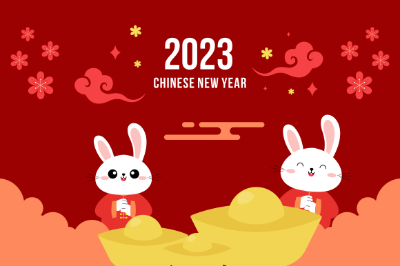 Happy Chinese New Year 2023 Graphic by DEEMKA STUDIO · Creative Fabrica