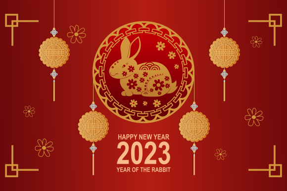 Happy Chinese New Year 2023 Graphic by DEEMKA STUDIO · Creative Fabrica