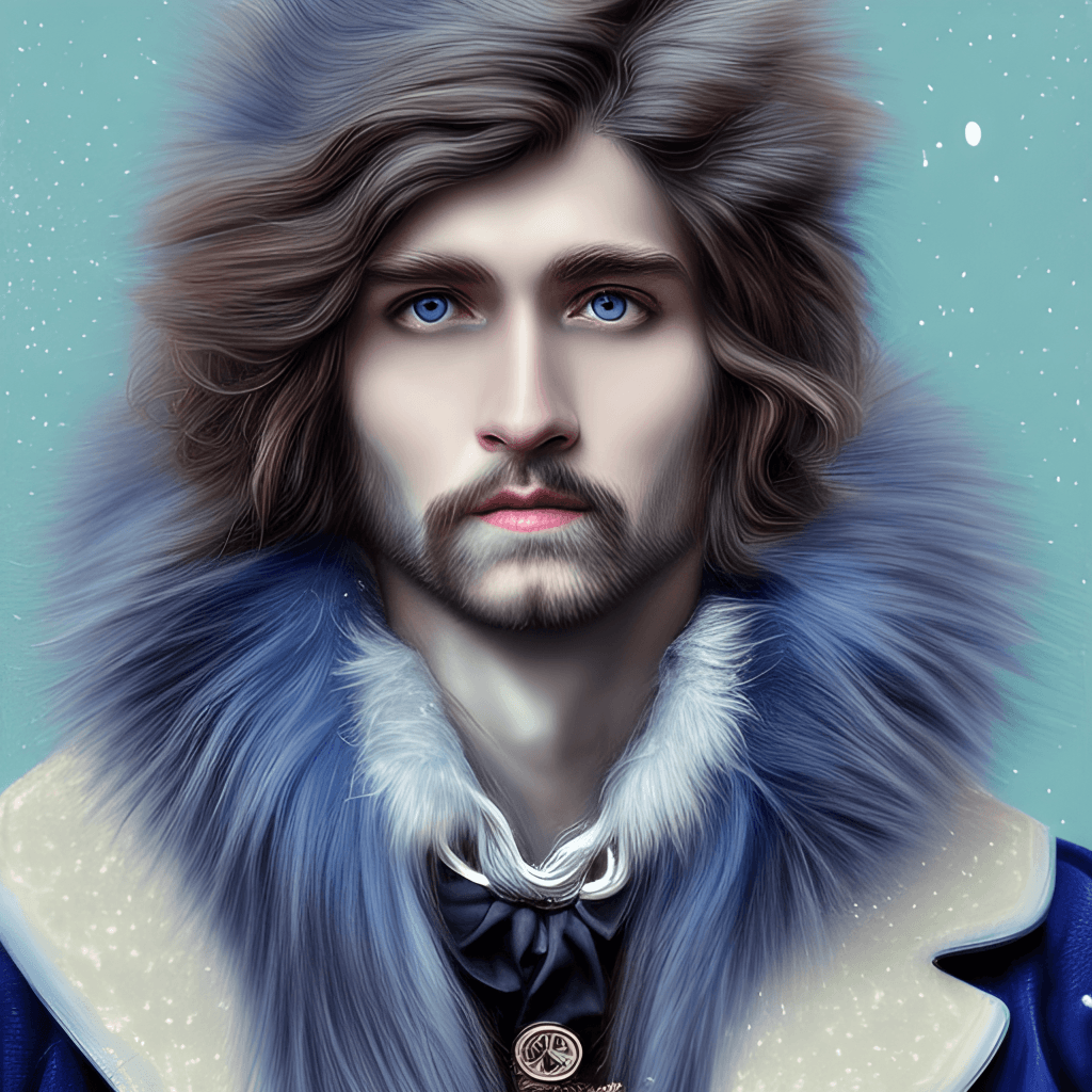 Amazingly Detailed Victorian LongHaired Man · Creative Fabrica