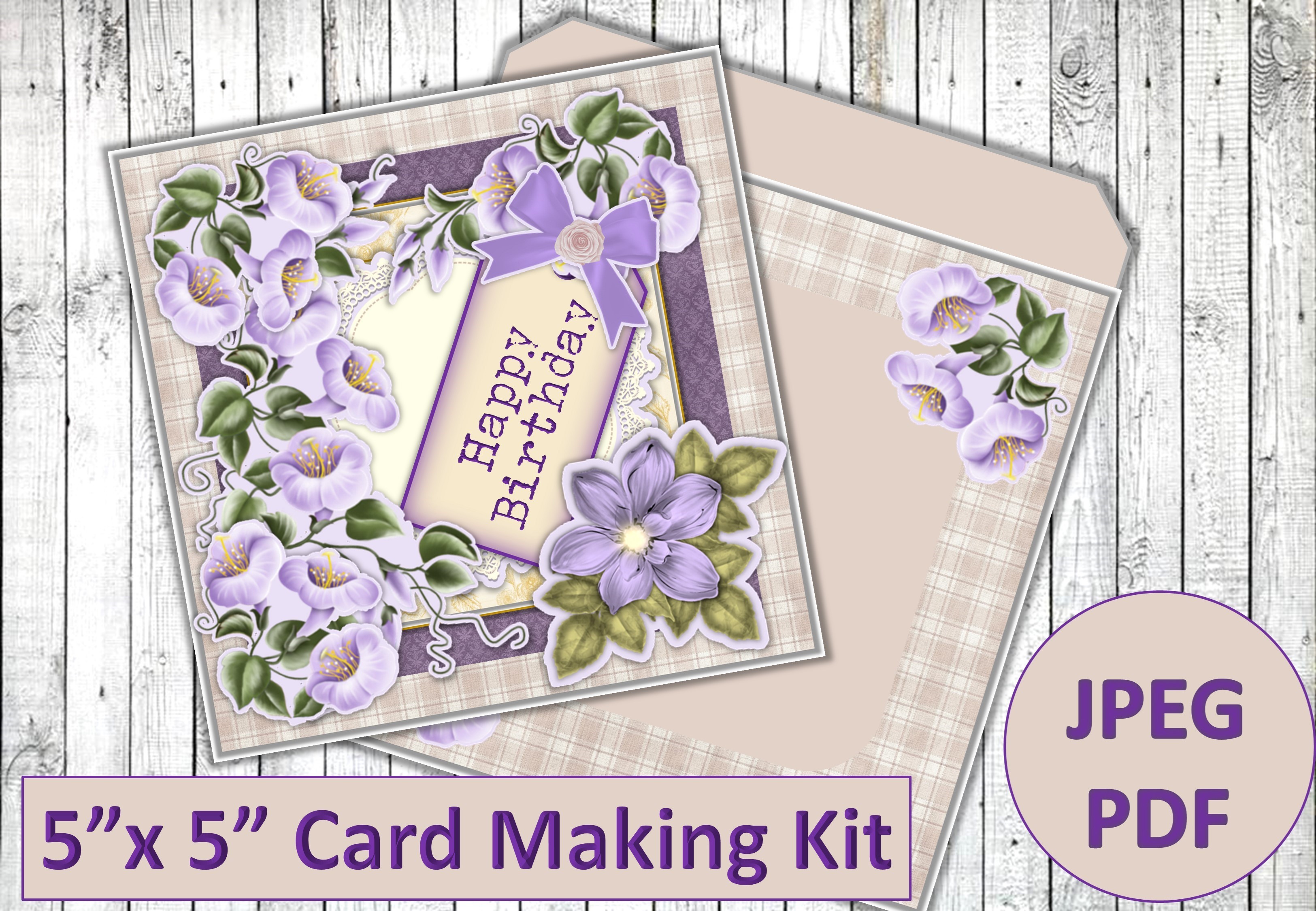 Card Making Kit Birthday, Mother's Day Graphic by The Paper Princess ·  Creative Fabrica