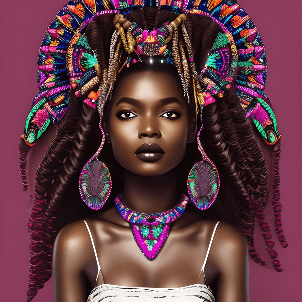 African Princess 4k Graphic · Creative Fabrica