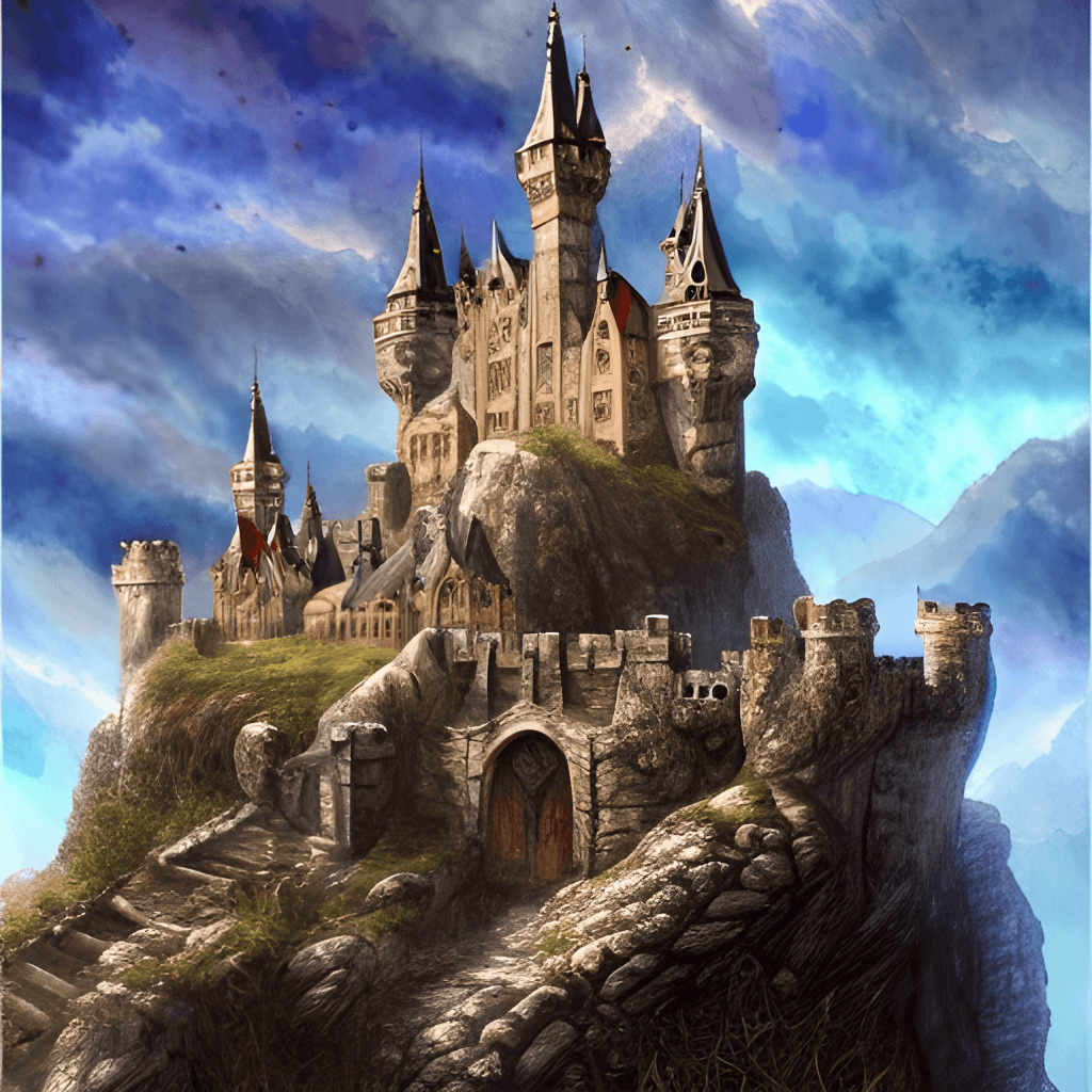 Fantasy Castle Concept Art · Creative Fabrica