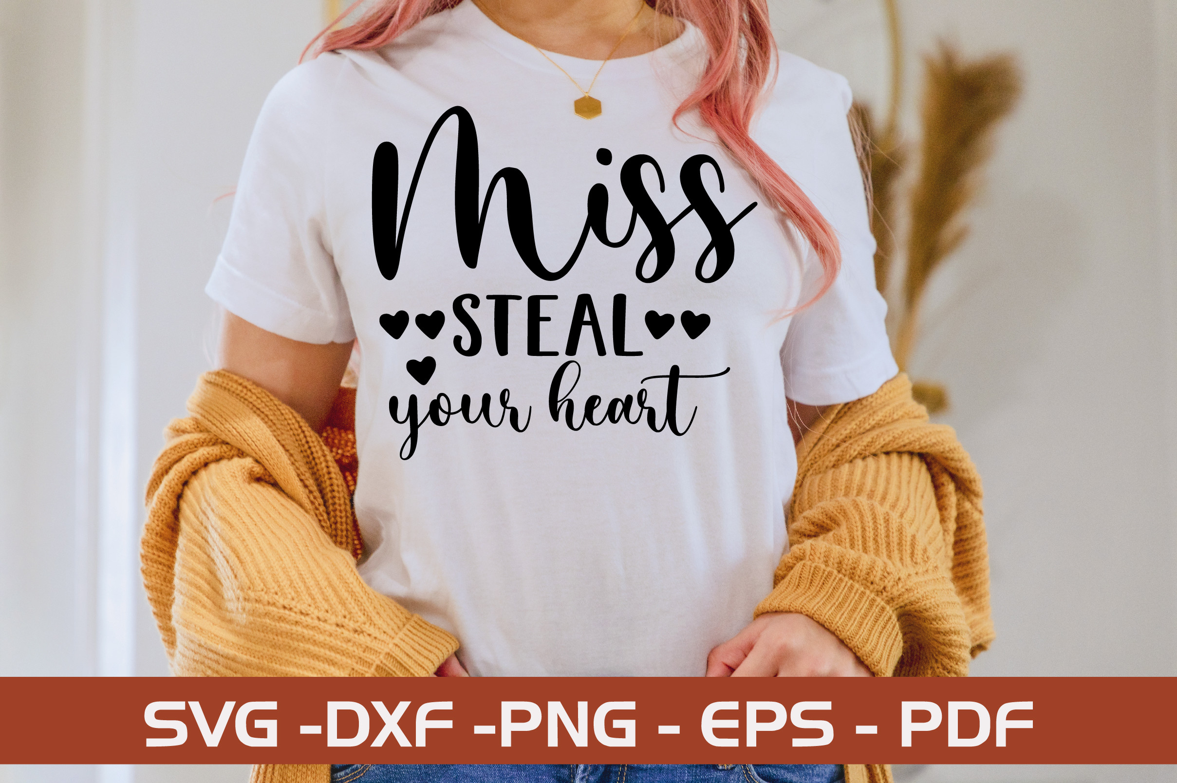 Miss Steal Your Heart SVG Design Graphic by monidesignhat · Creative ...
