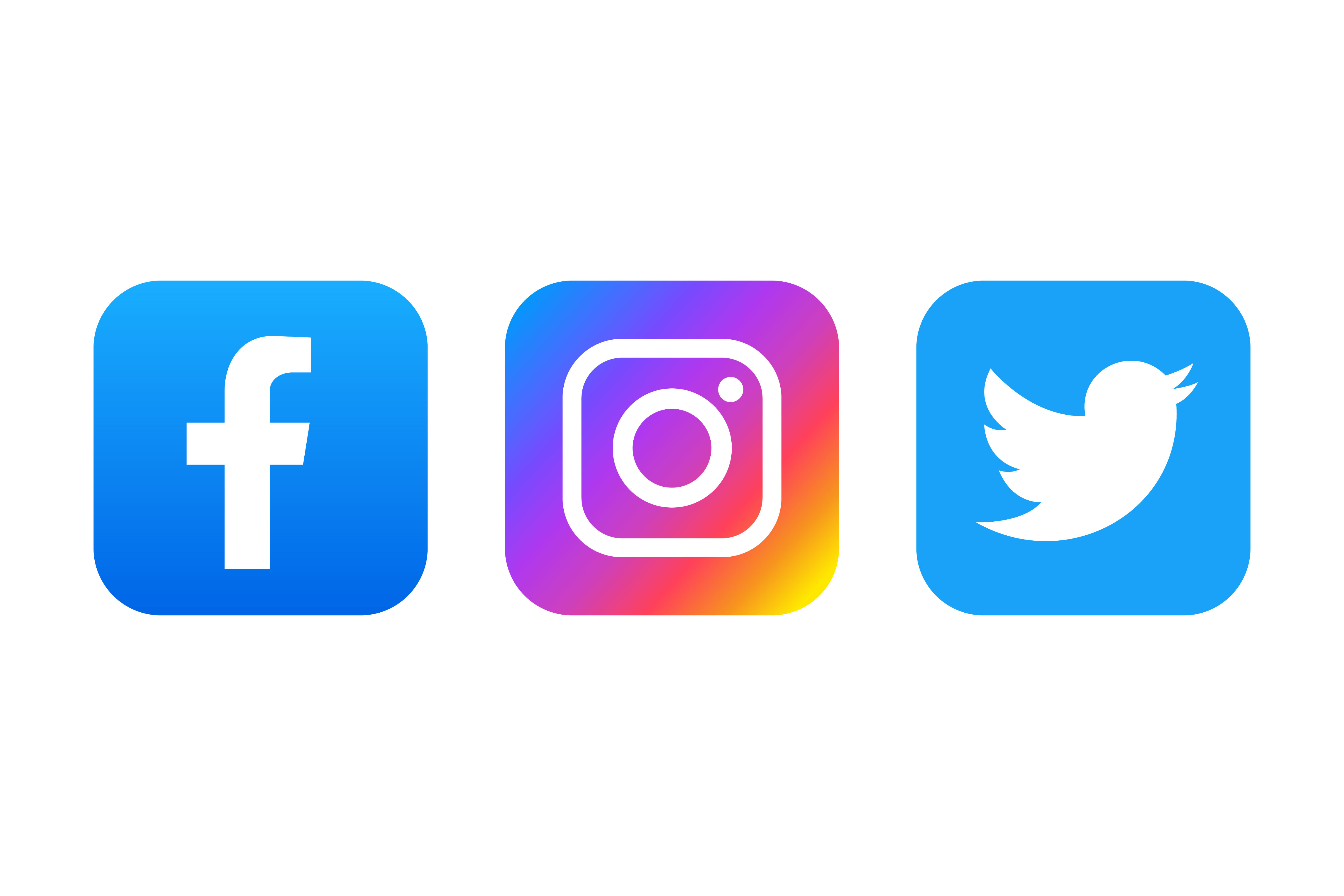Set of Social Media Logos Graphic by maulid09 · Creative Fabrica