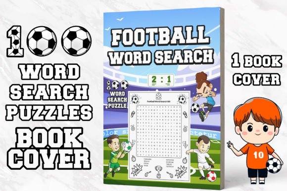 Football Word Search Puzzle Book Graphic by Omnia Hiba Designer · Creative  Fabrica