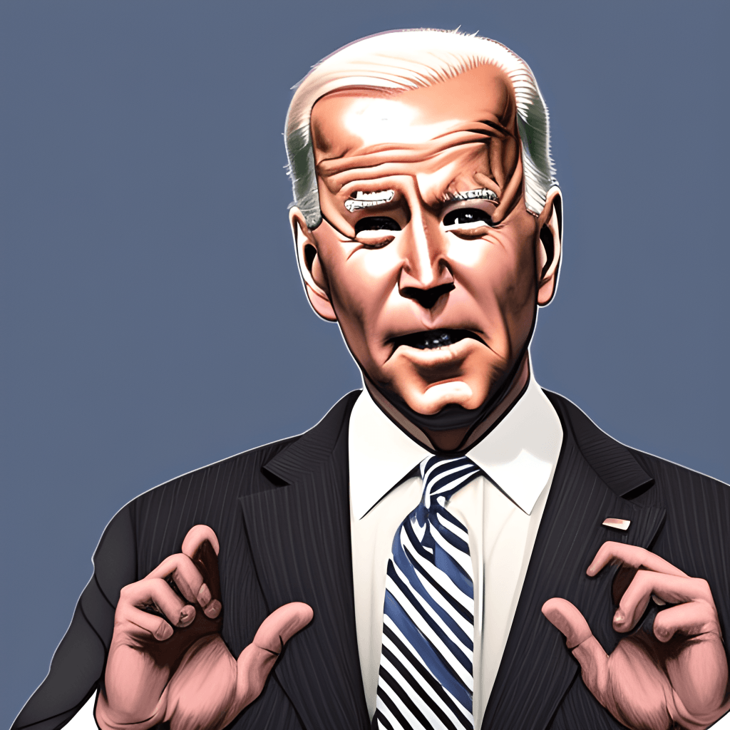 Joe Biden Confused Hand Drawn Graphic · Creative Fabrica