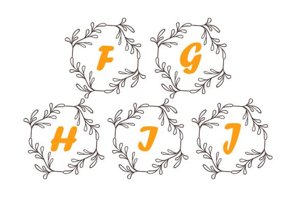 Monogram Illustration Name Logo Flower Graphic by tinemustudio