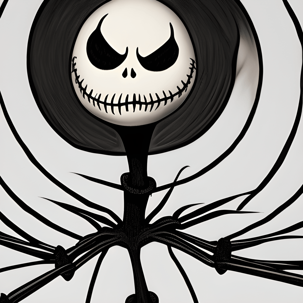 Isolated Jack Skellington from the Nightmare Before Christmas Avatar ·  Creative Fabrica
