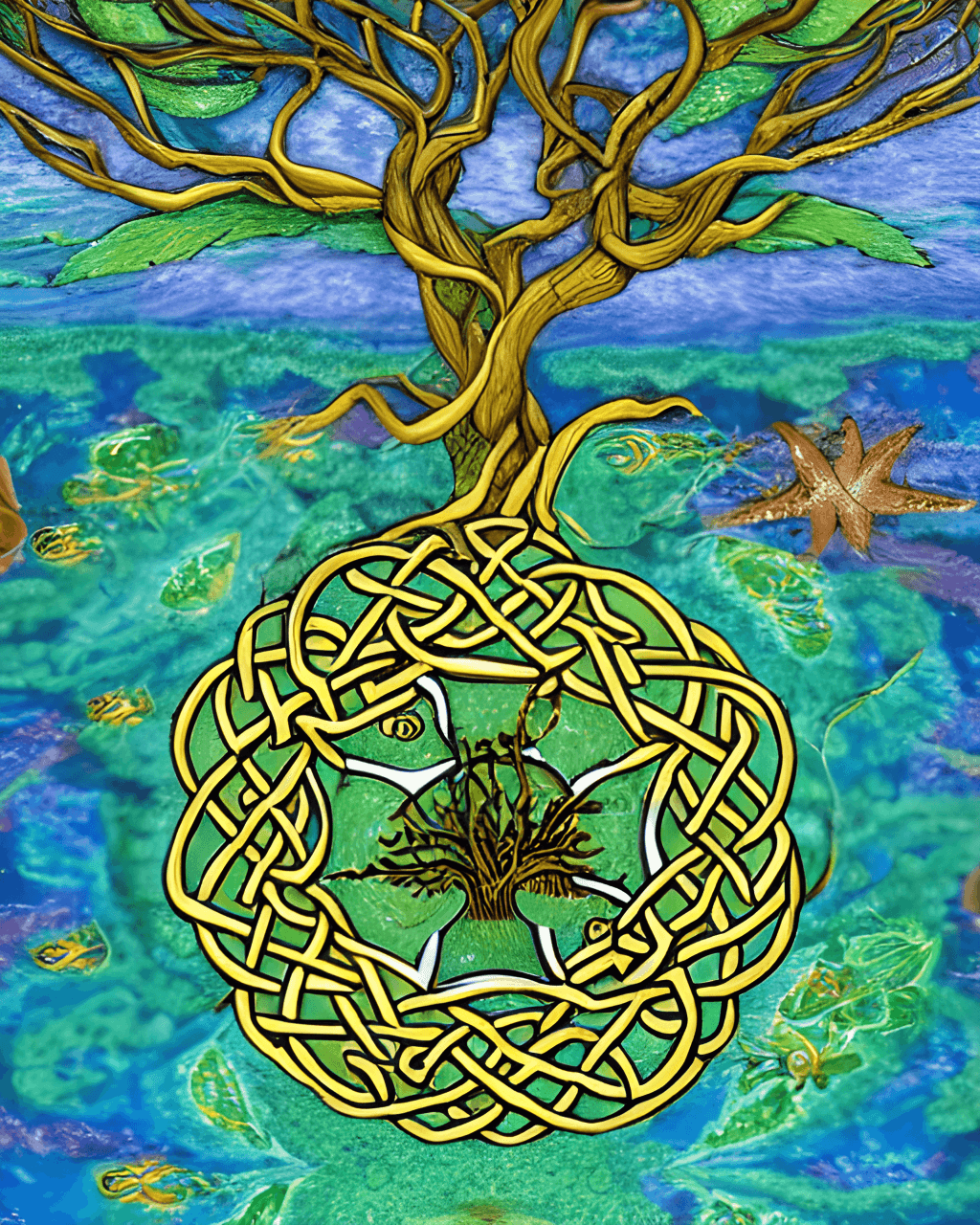 Decorative Celtic Tree of Life Vector Graphic by quatrovio · Creative  Fabrica