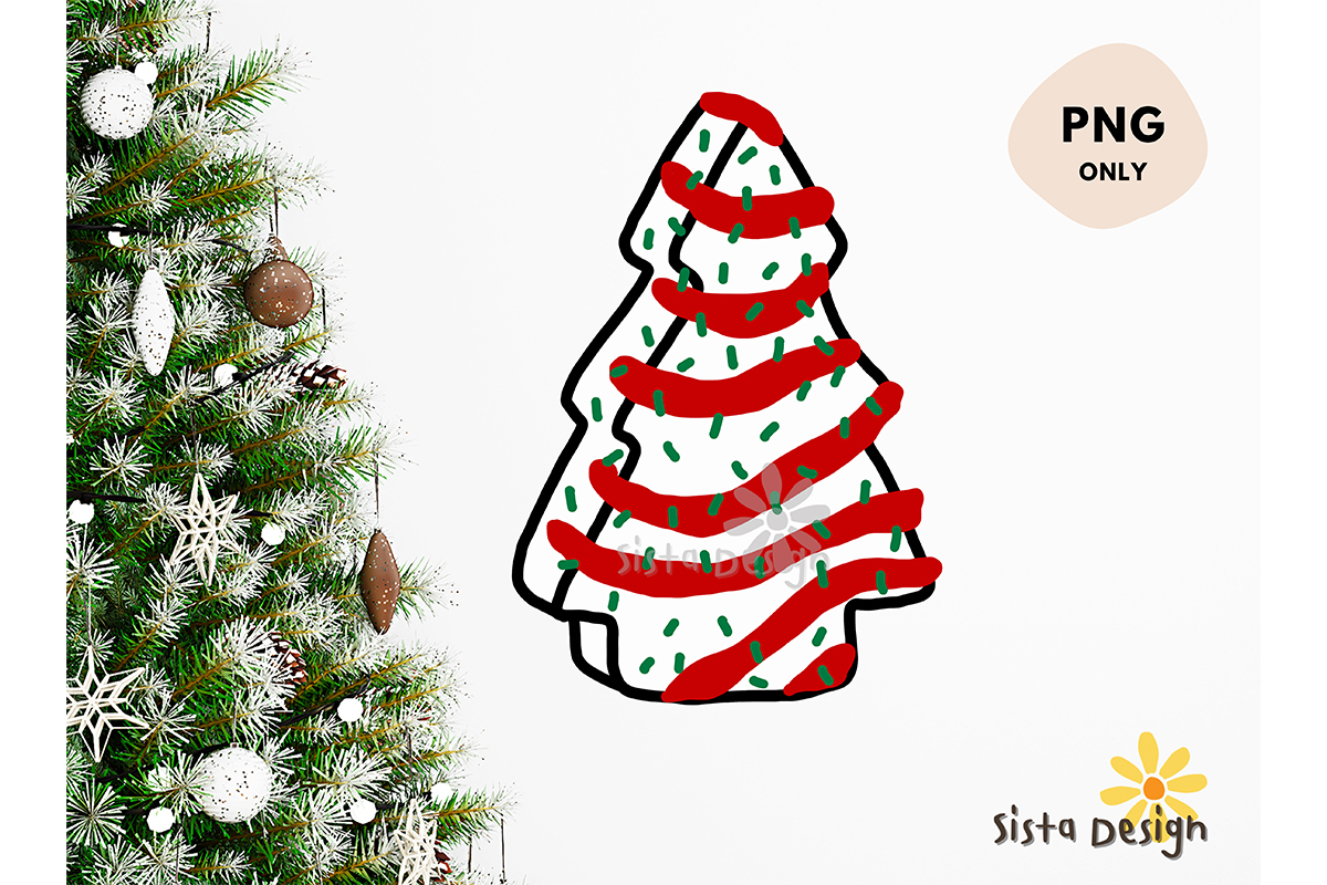 Christmas Tree Cake Sublimation PNG1 Graphic by sistadesign29 ...