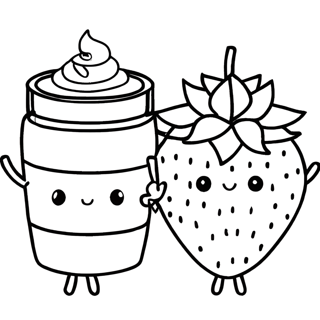 smoothie coloring pages