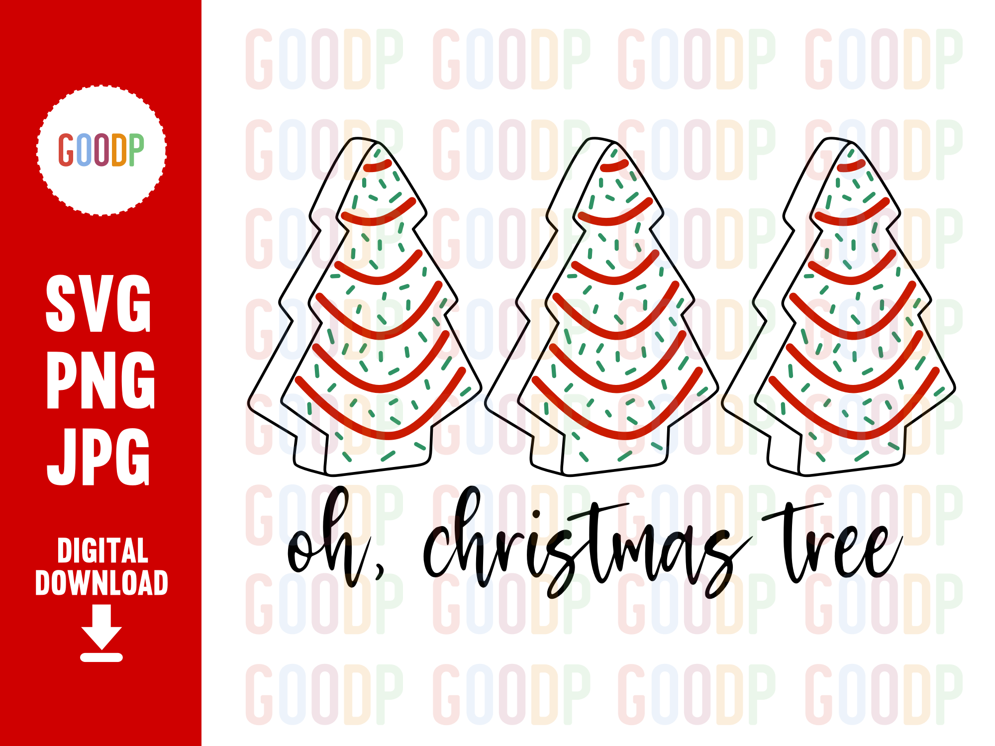 Oh Christmas Tree Graphic by GoodPShop · Creative Fabrica