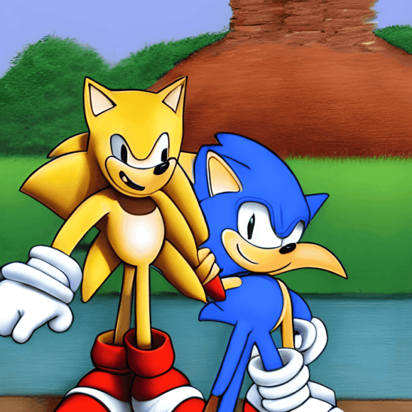 Desenho para colorir de Sonic the Hedgehog · Creative Fabrica