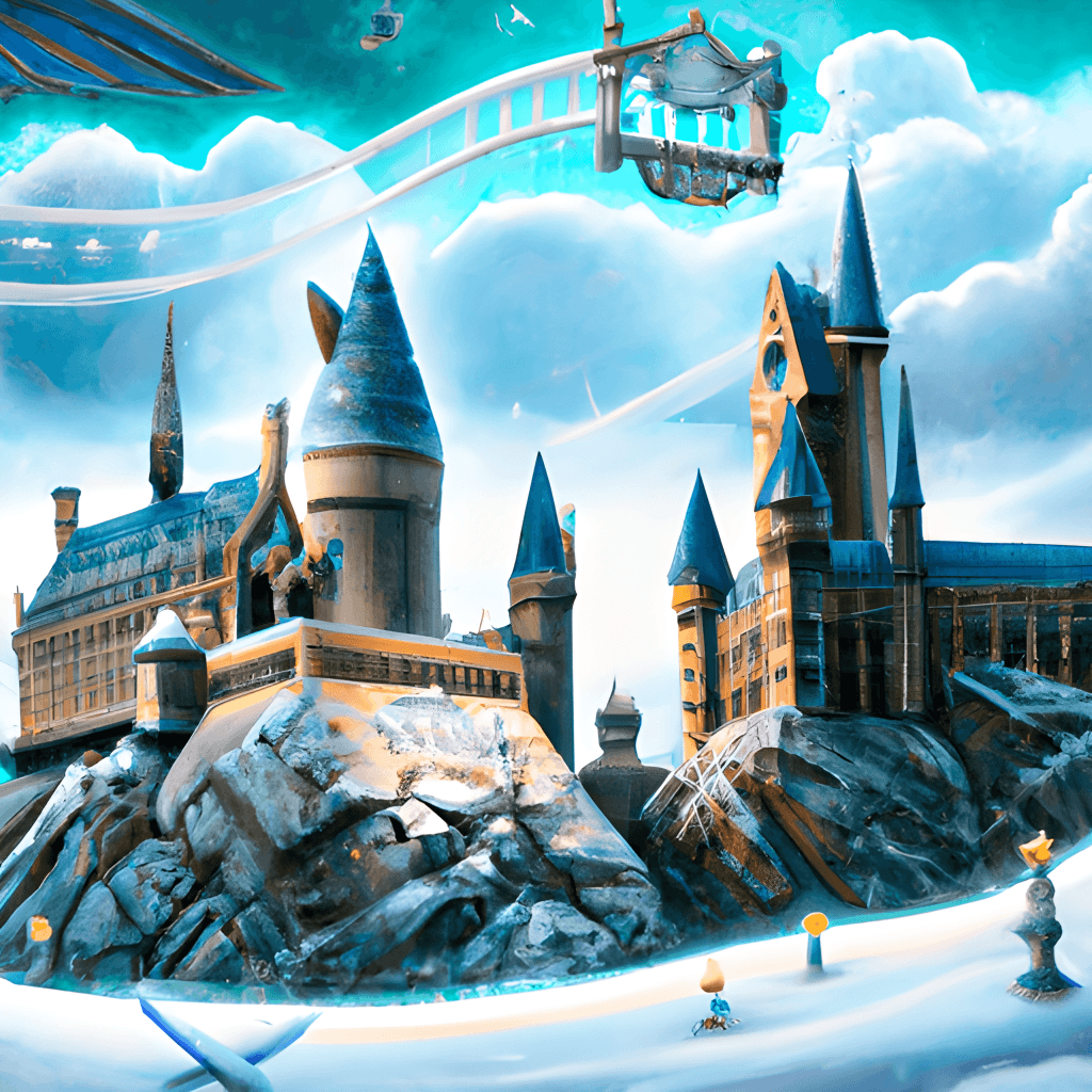 Hogwarts Castle Hanukkah Digital Graphic · Creative Fabrica