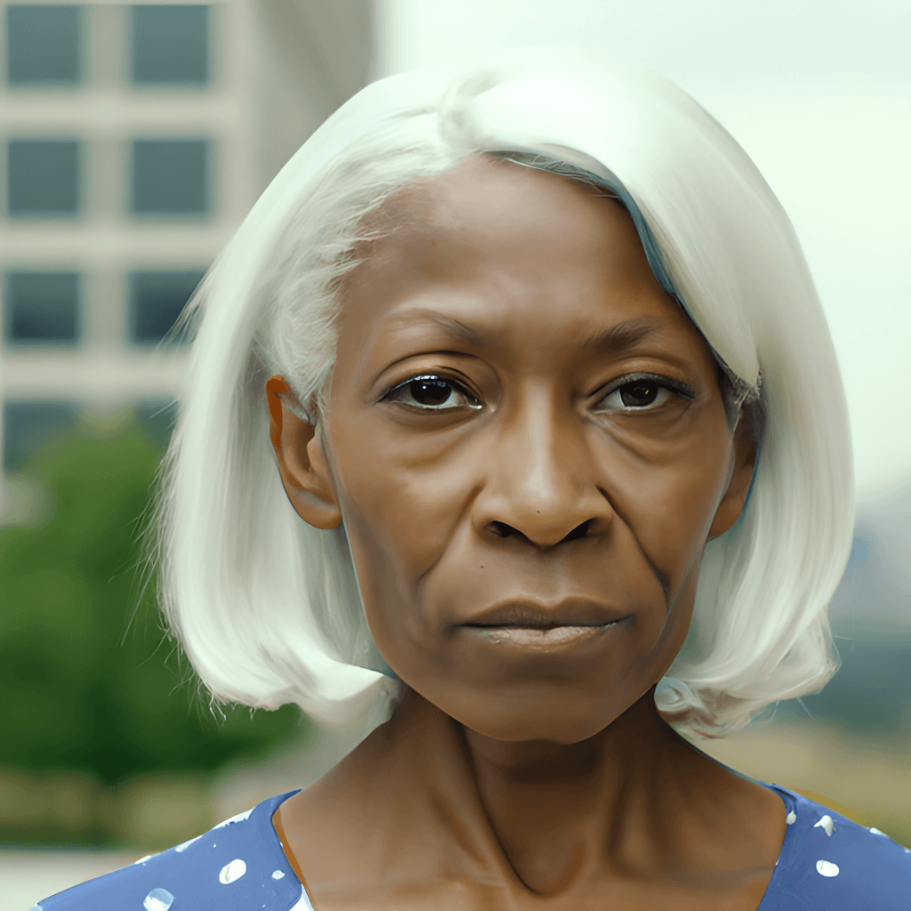 8k a Person with Grey Hair Hyper Realistic She is About 70 Years Old  Beautiful City Black Woman Only Older Black Woman Kehinde Wiley · Creative  Fabrica