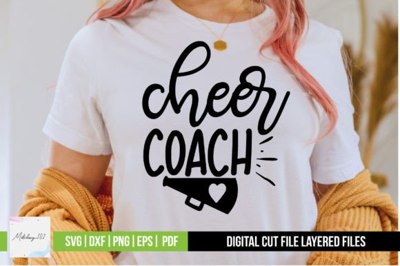 Cheer Coach Svg Graphic by svgstudiodesignfiles · Creative Fabrica