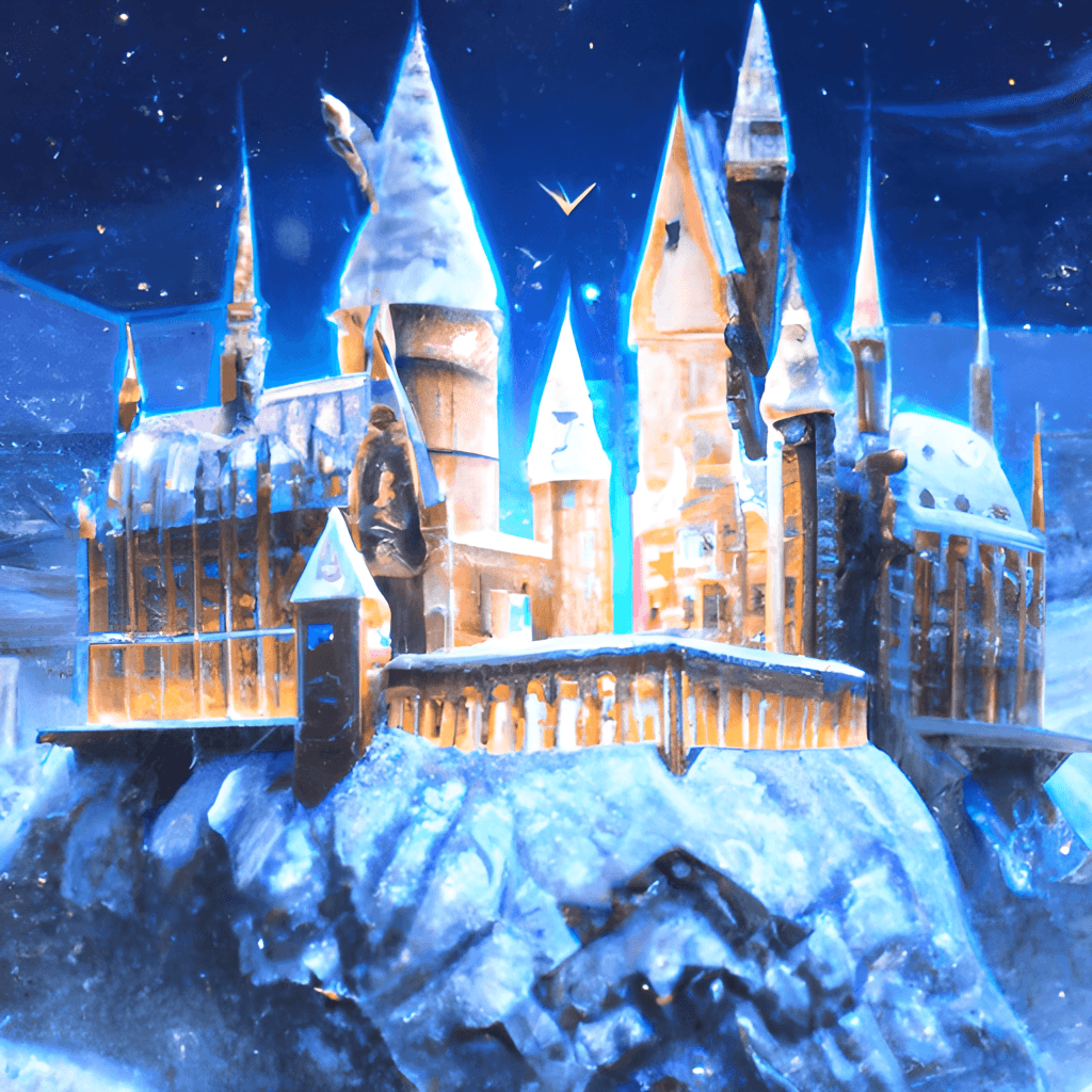 Hogwarts Castle Hanukkah Digital Graphic · Creative Fabrica
