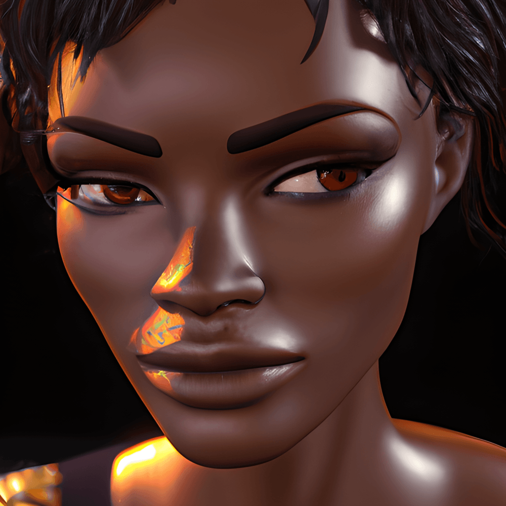 Gorgeous 8K Stunning Beautiful Melanin Skin Woman Pop Art · Creative ...
