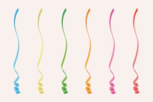 Colorful Vector Party Streamers Graphic by sargatal · Creative Fabrica