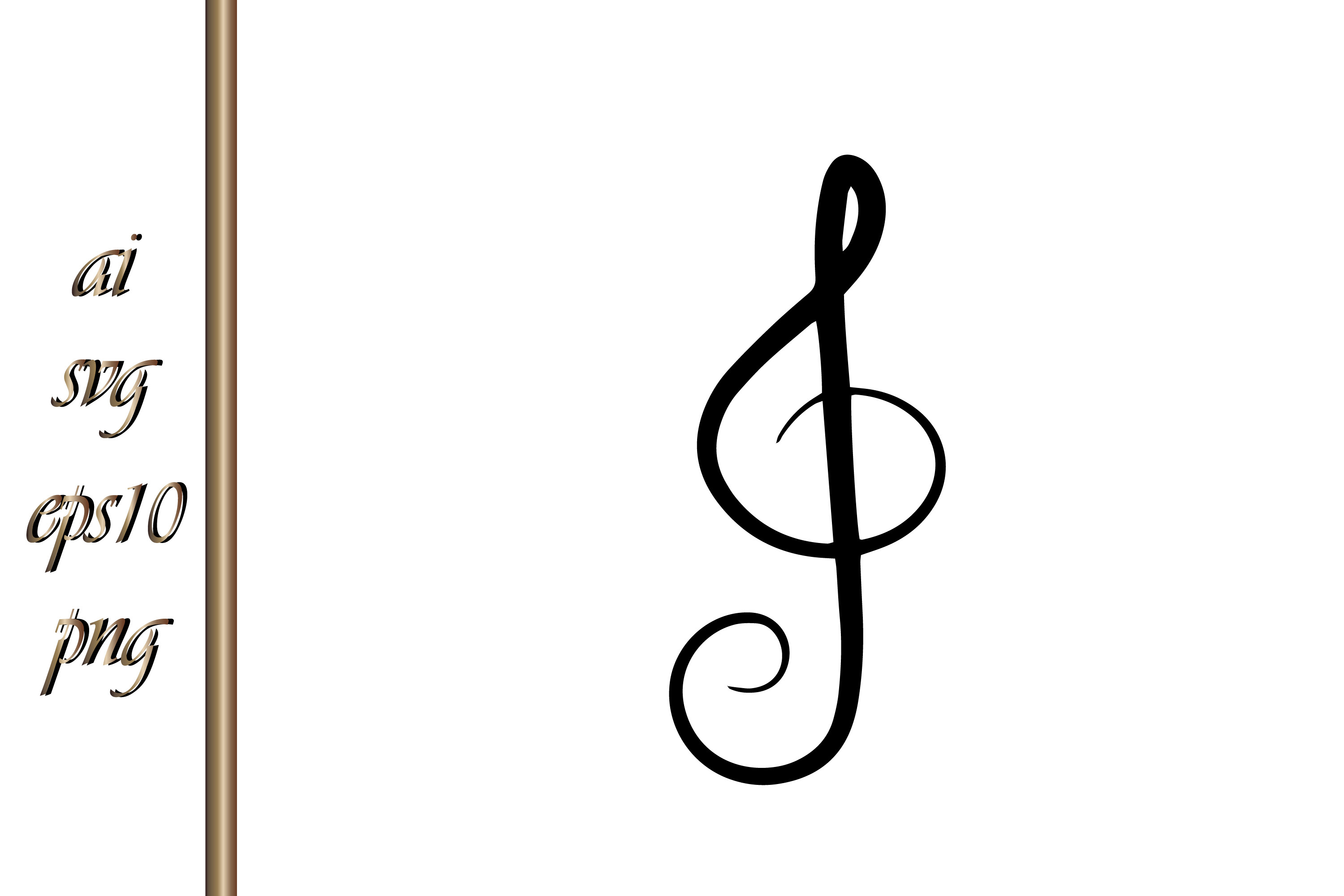 Outline Treble Clef Music Doodle Sketch Graphic by IrynaShancheva ...