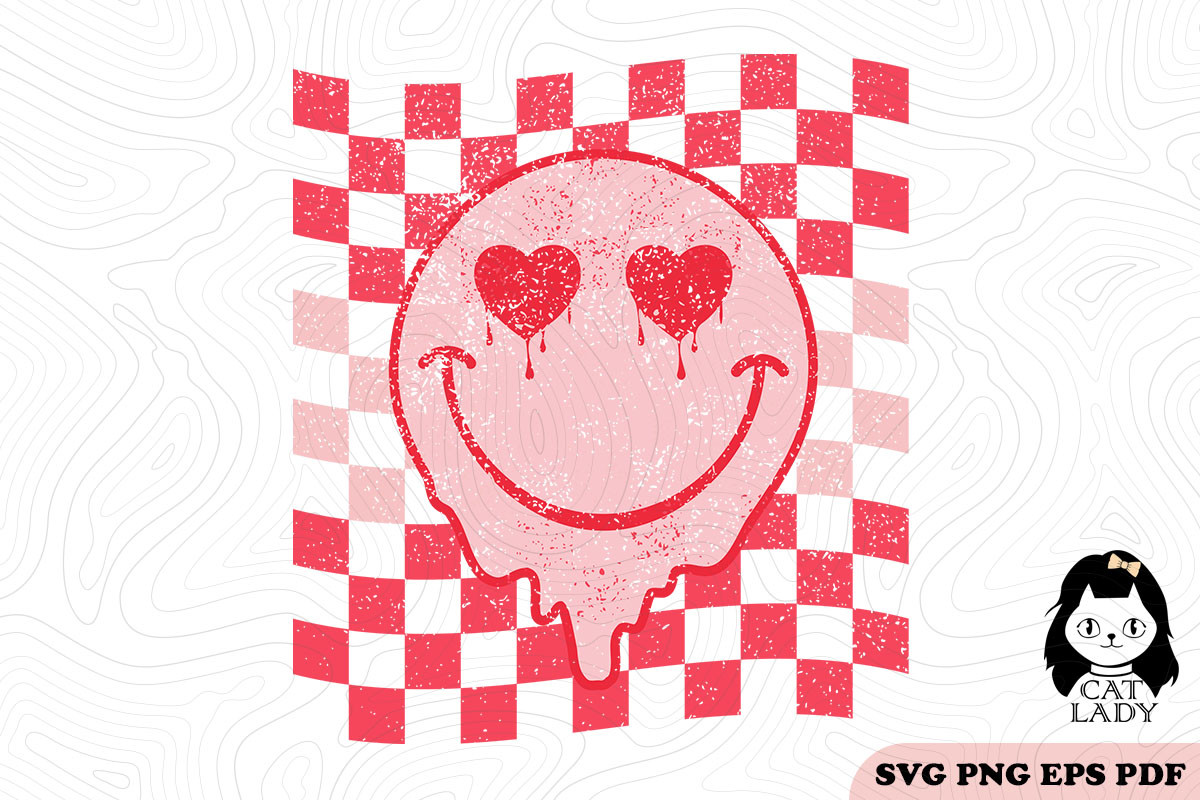Valentine's Day Svg Smiley Face Heart Eyes PNG Wine 
