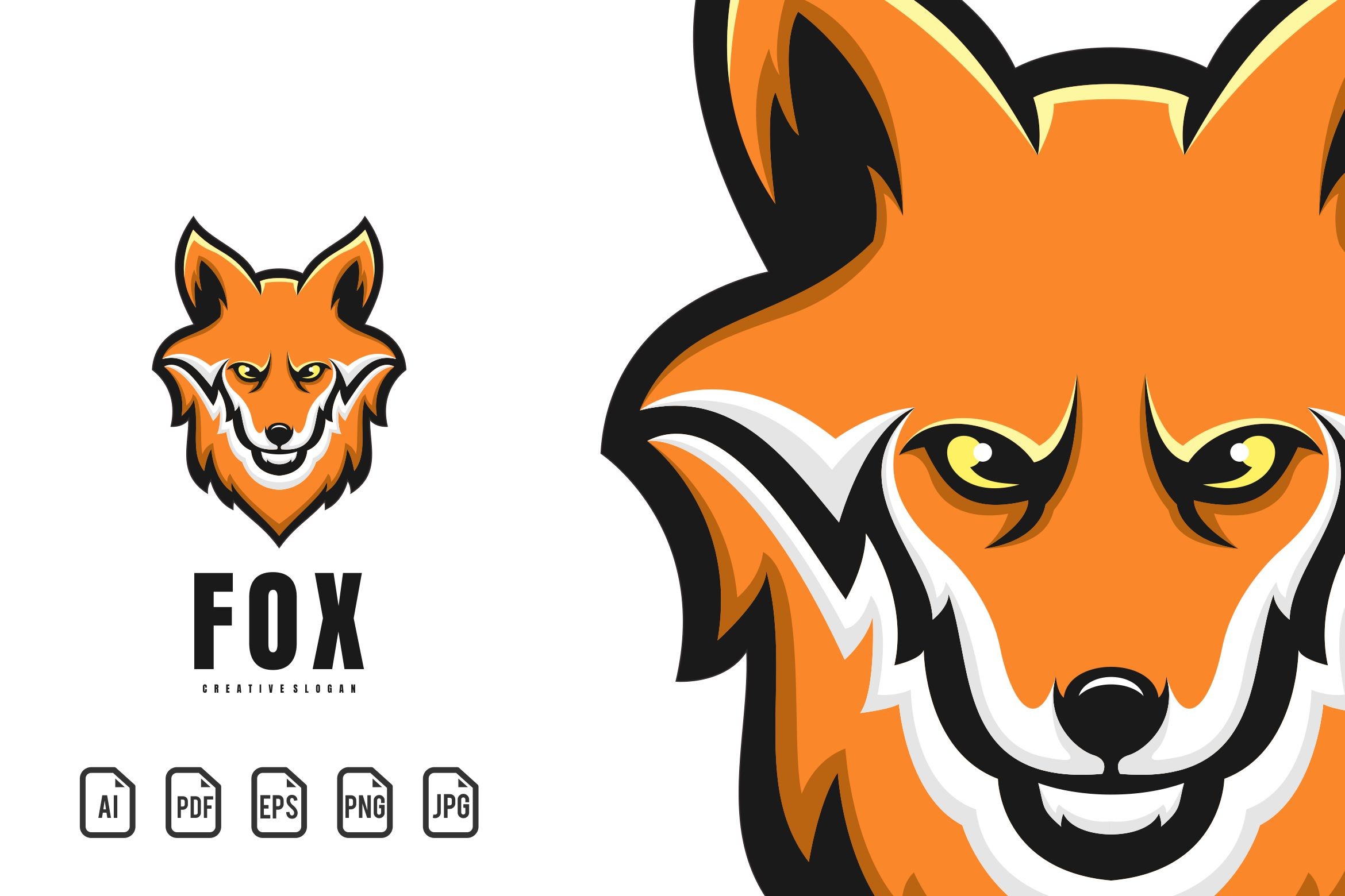 Fox Mascot Logo Graphic by maxs_graphic · Creative Fabrica