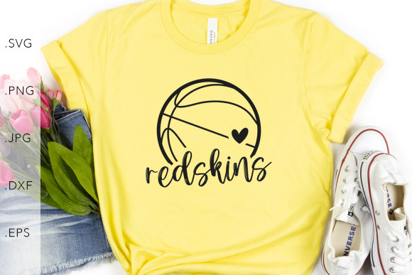 Heart Redskins Graphic by studio8586 · Creative Fabrica