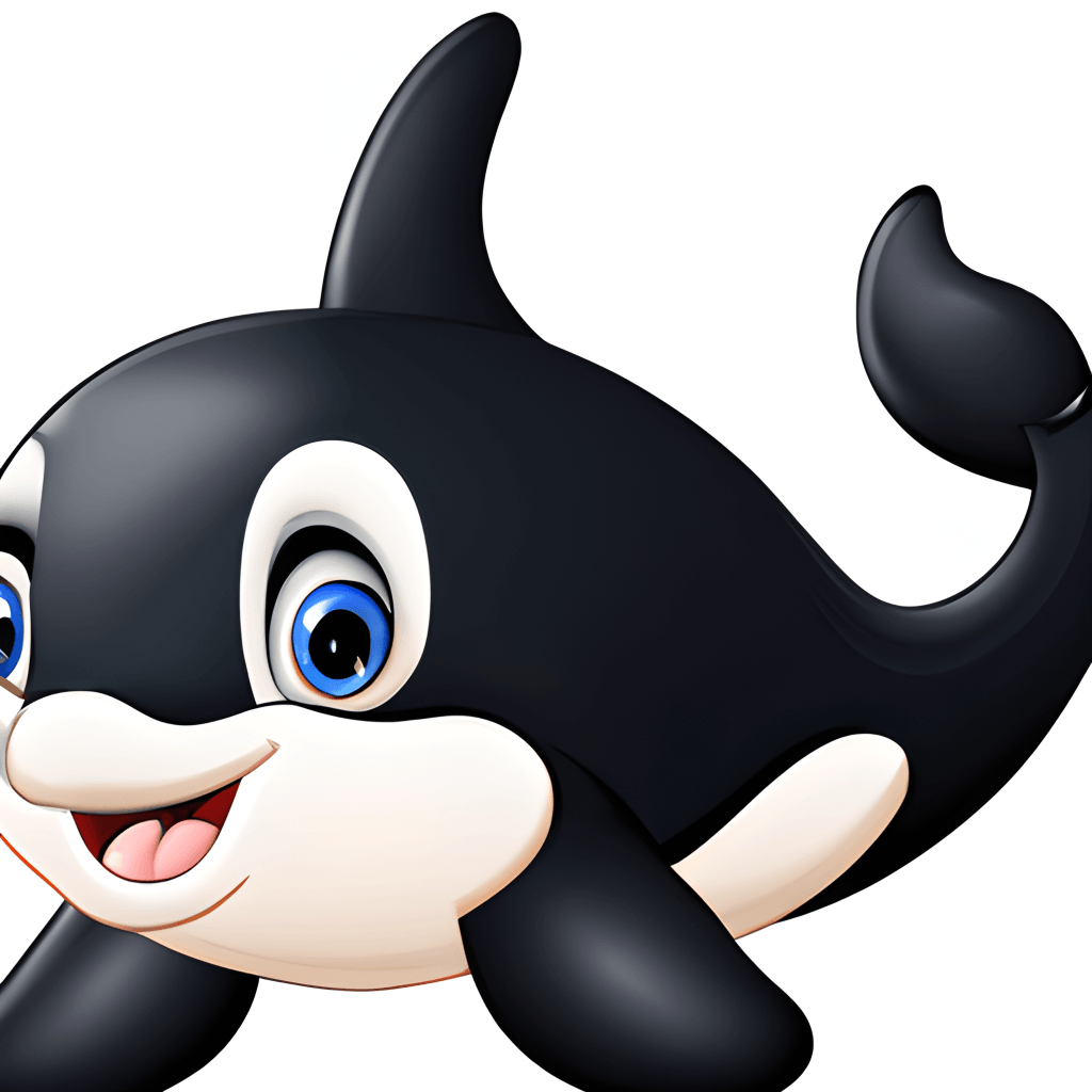 cute killer whale clip art