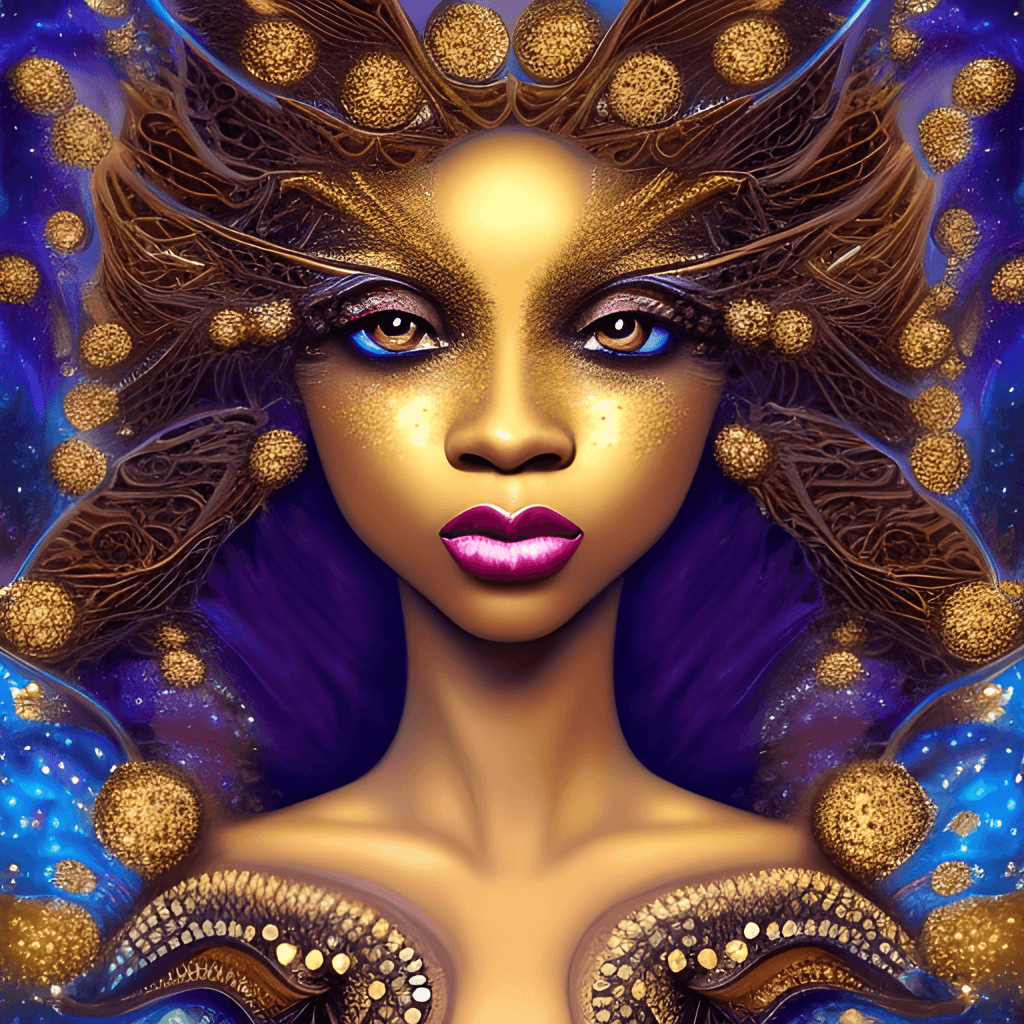 Black Fairy Woman 3D Art · Creative Fabrica