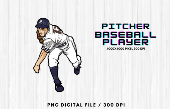 Pitcher Baseball Player Graphic by StairheadStore · Creative Fabrica