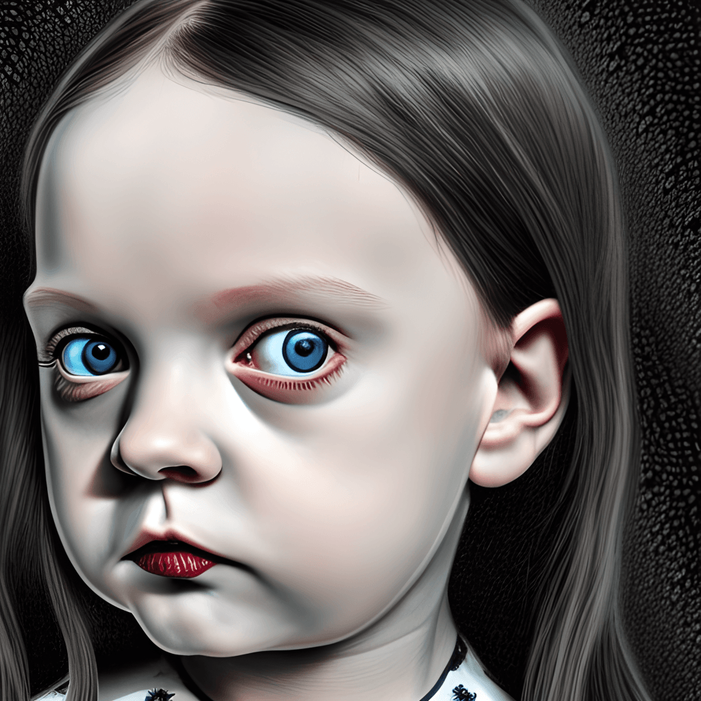 Baby Wednesday Addams Graphic · Creative Fabrica