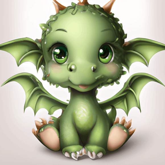 Cute Funny Baby Dragon Clipart  Magic Graphic by hygge.artstudio ·  Creative Fabrica