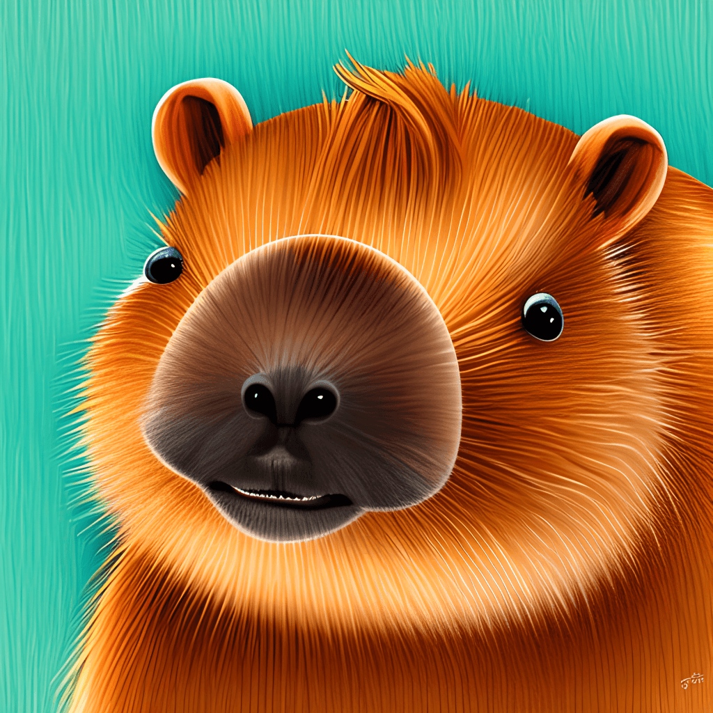 Capybara Illustration for Nursery · Creative Fabrica
