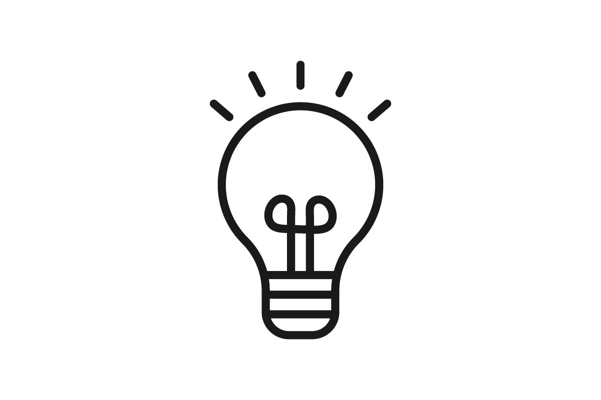 Light Bulb Idea Icon Graphic By Creative Pixa · Creative Fabrica